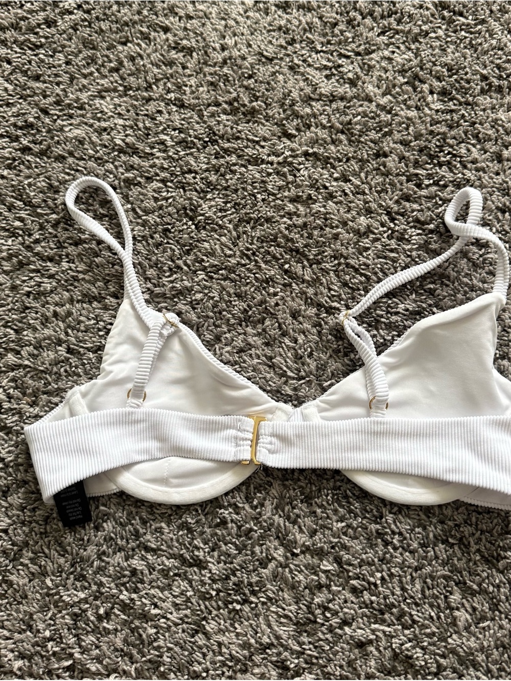 Beach Riot White Ribbed Underwire Bikini Top - Picture 3 of 4